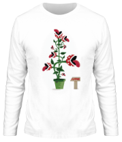 Мужская футболка длинный рукав Осторожно, хищные растения! фото