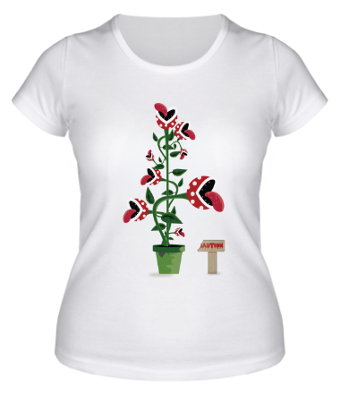 Женская футболка Осторожно, хищные растения!