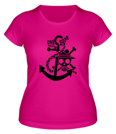 Женская футболка Ван пис якорь (1 color)