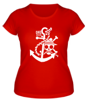 Женская футболка Ван пис якорь (1 color) фото