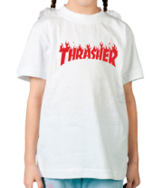 Детская футболка Thrasher fire фото
