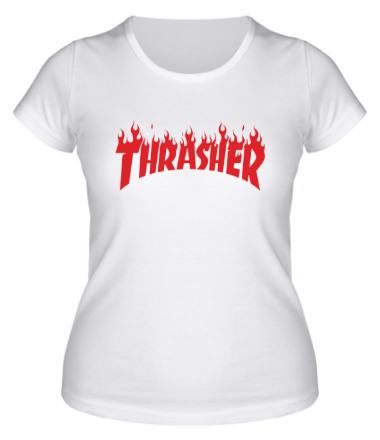 Женская футболка Thrasher fire