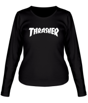 Женская футболка длинный рукав  Thrasher skate life фото