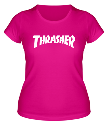 Женская футболка  Thrasher skate life