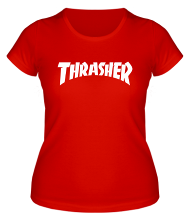 Женская футболка  Thrasher skate life