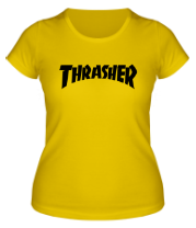 Женская футболка  Thrasher skate life фото