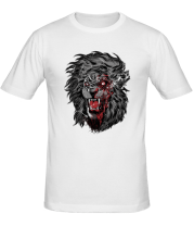 Мужская футболка Зомби лев фото