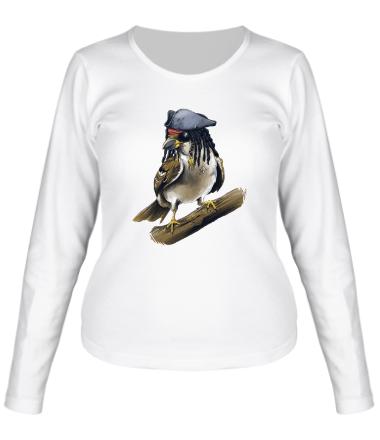 Женская футболка длинный рукав Капитан Джек Воробей