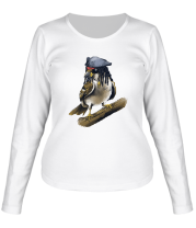 Женская футболка длинный рукав Капитан Джек Воробей фото