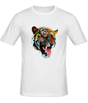 Мужская футболка Tiger in the paint фото