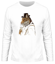 Мужская футболка длинный рукав Clockwork Tiger фото