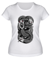 Женская футболка Ястреб-змея фото