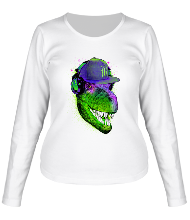 Женская футболка длинный рукав Jurassic DJ