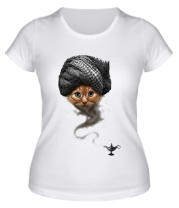 Женская футболка Кот-джин фото