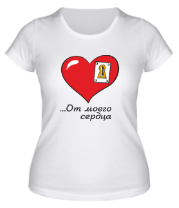 Женская футболка Сердце на замке