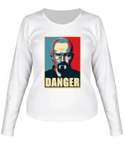 Женская футболка длинный рукав Danger фото