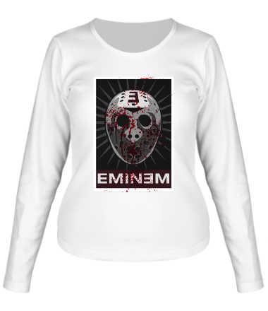 Женская футболка длинный рукав Eminem Mask