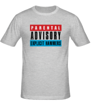 Мужская футболка Parental Advisory фото