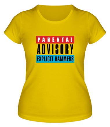 Женская футболка Parental Advisory