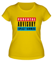 Женская футболка Parental Advisory фото