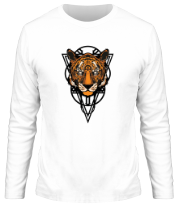Мужская футболка длинный рукав Tiger art фото