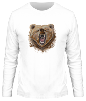 Мужская футболка длинный рукав Pixel Bear фото
