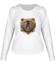 Женская футболка длинный рукав Pixel Bear фото