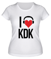 Женская футболка Love KDK фото
