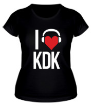 Женская футболка Love KDK фото