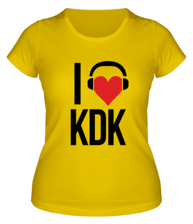 Женская футболка Love KDK