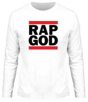 Мужская футболка длинный рукав Rap God фото
