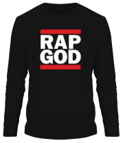 Мужская футболка длинный рукав Rap God фото