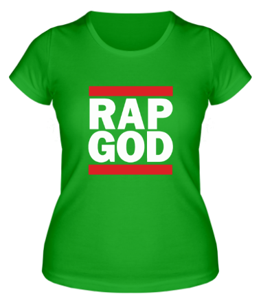 Женская футболка Rap God