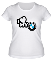 Женская футболка Love BMW