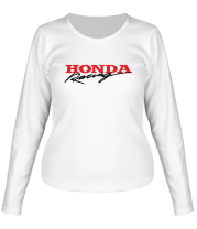 Женская футболка длинный рукав Honda Racing фото