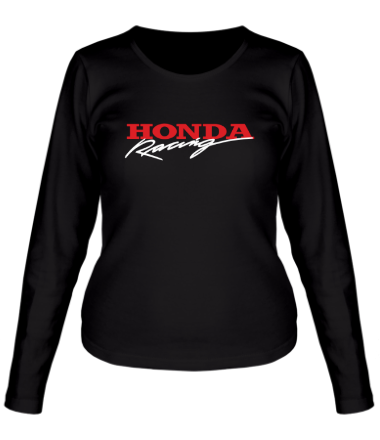 Женская футболка длинный рукав Honda Racing