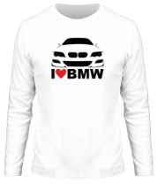 Мужская футболка длинный рукав Love BMW
