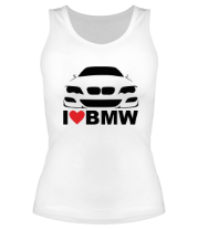 Женская майка борцовка Love BMW фото
