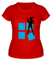 Женская футболка Armed Woman фото