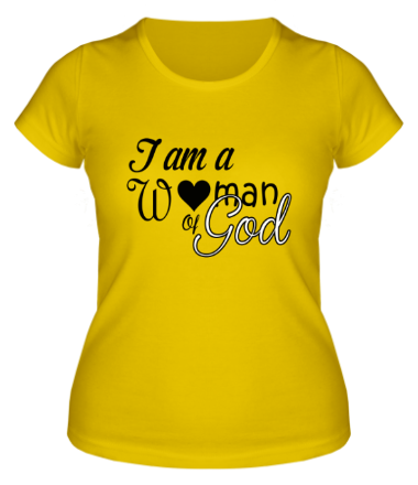 Женская футболка A Woman Of God