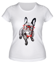Женская футболка Счастливый пёс фото