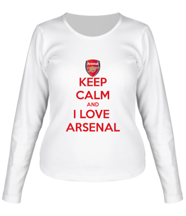 Женская футболка длинный рукав Love Arsenal London
