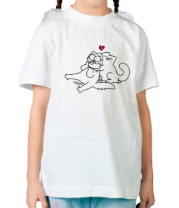 Детская футболка Simon's Cat love фото