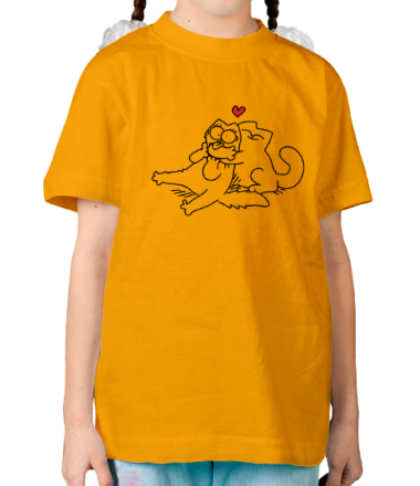 Детская футболка Simon's Cat love