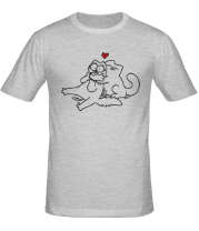 Мужская футболка Simon's Cat love фото