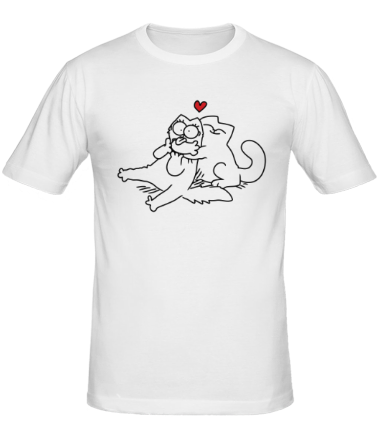Мужская футболка Simon's Cat love