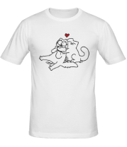Мужская футболка Simon's Cat love фото