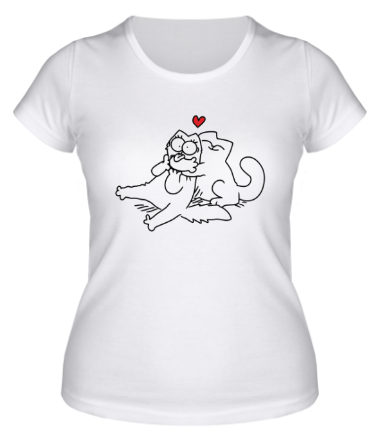 Женская футболка Simon's Cat love