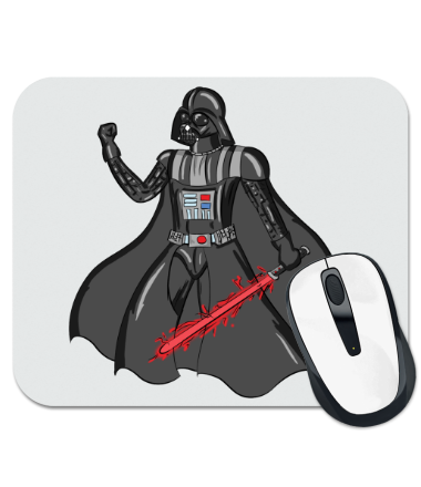 Коврик для мыши Darth Vader red laser pedang