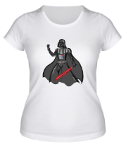 Женская футболка Darth Vader red laser pedang фото